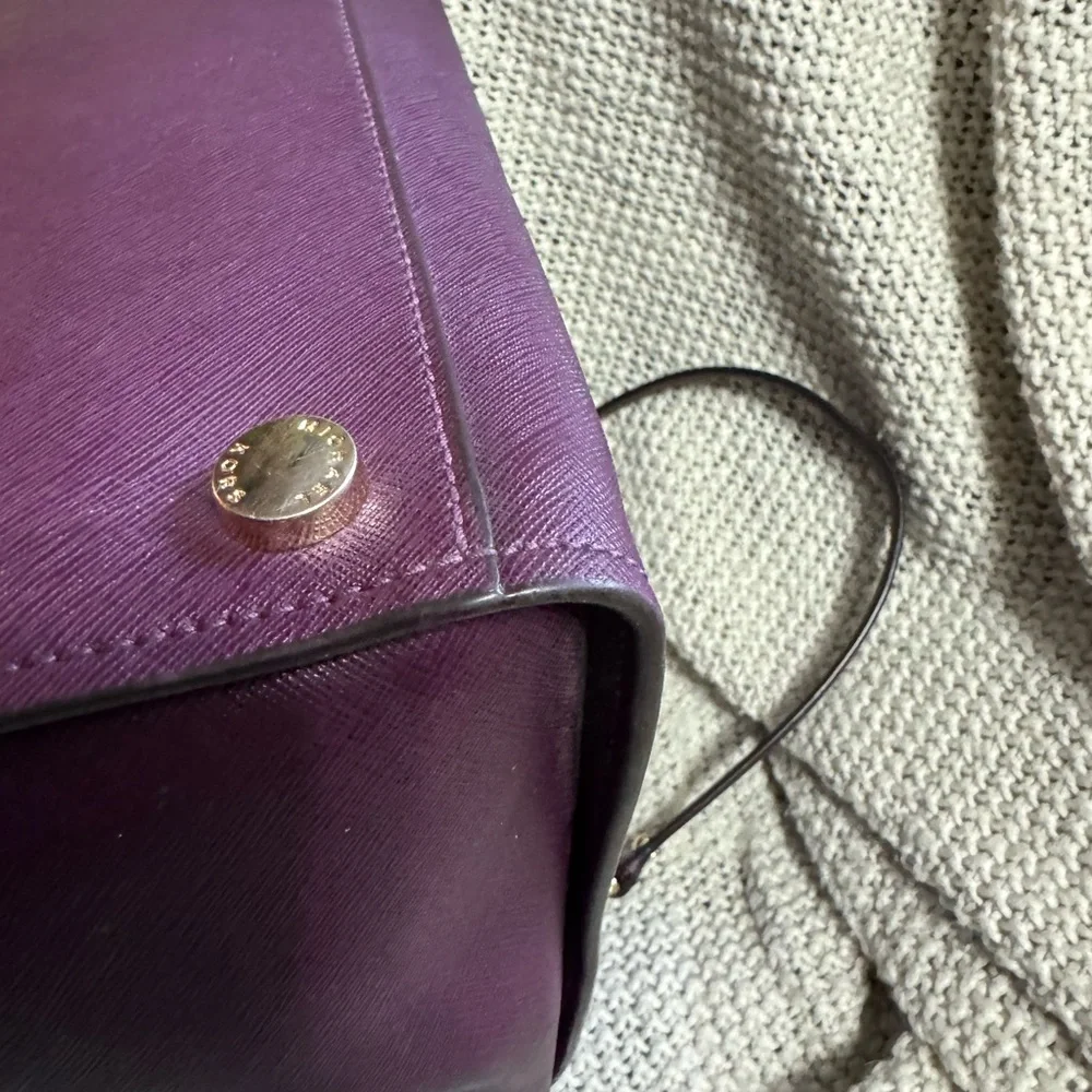 Michael Kors Purple Leather‎ Sofia Tote